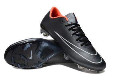 Nike Mercurial Vapor 10 FG Firm Ground Soccer Cleats - Black/White/Orange