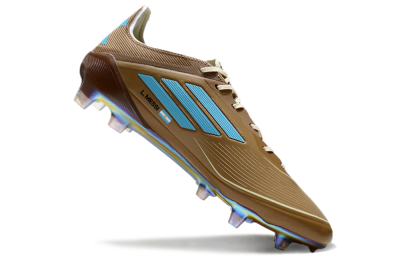 Adidas F50 Elite FG Firm Ground Soccer Cleats - Brown/White/Blue