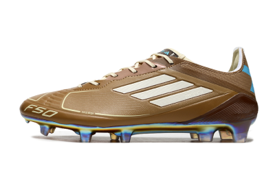 Adidas F50 Elite FG Firm Ground Soccer Cleats - Brown/White/Blue