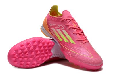 Adidas F50 Elite TF Artificial Turf Soccer Shoes - Pink/Yellow/Orange