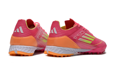 Adidas F50 Elite TF Artificial Turf Soccer Shoes - Pink/Yellow/Orange
