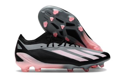 Adidas X Crazyfast.1 FG Firm Ground Soccer Cleats - Grey/Black/Pink