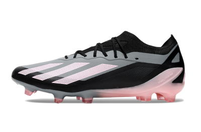Adidas X Crazyfast.1 FG Firm Ground Soccer Cleats - Grey/Black/Pink