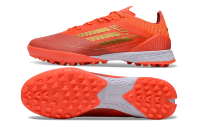 Adidas F50 Elite TF Artificial Turf Soccer Shoes - Red/Gold/White