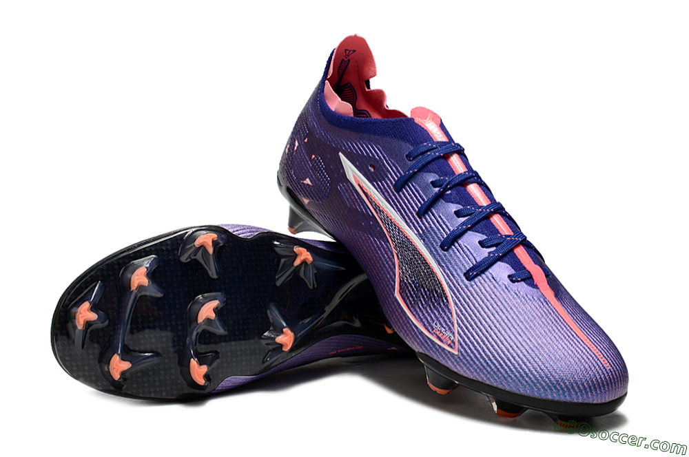 Puma Ultra 5 Ultimate FG Firm Ground Soccer Cleats - Purple/Red/White 3