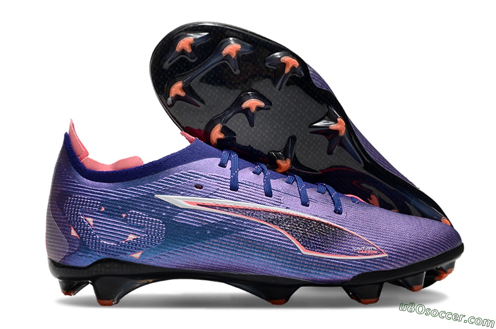Puma Ultra 5 Ultimate FG Firm Ground Soccer Cleats - Purple/Red/White 1