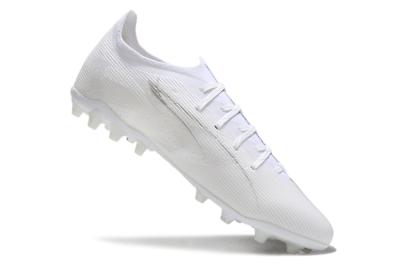 Puma Ultra 5 Ultimate MG Multi Ground Soccer Cleats - White/Silver