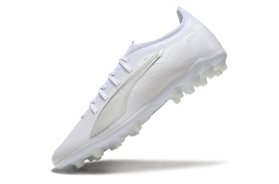 Puma Ultra 5 Ultimate MG Multi Ground Soccer Cleats - White/Silver