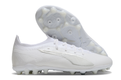 Puma Ultra 5 Ultimate MG Multi Ground Soccer Cleats - White/Silver