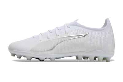 Puma Ultra 5 Ultimate MG Multi Ground Soccer Cleats - White/Silver