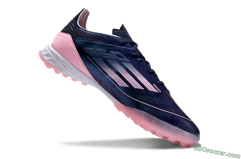 Adidas F50 Elite TF Artificial Turf Soccer Shoes - Blue/Pink/White 4