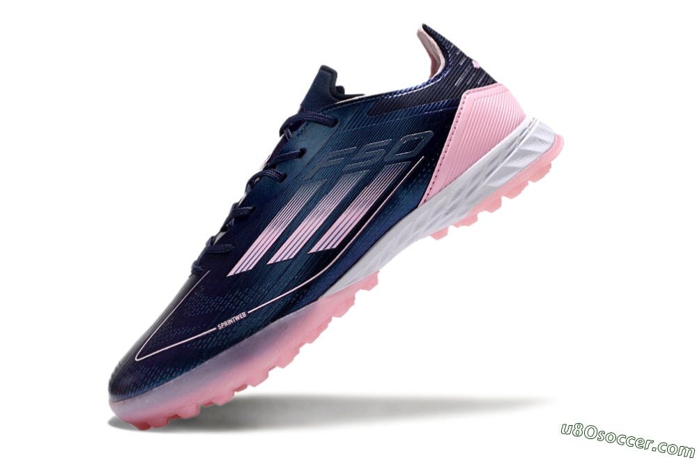 Adidas F50 Elite TF Artificial Turf Soccer Shoes - Blue/Pink/White 5