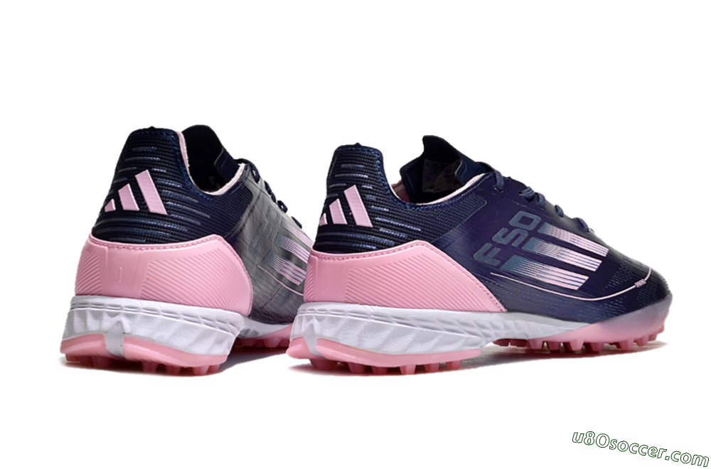 Adidas F50 Elite TF Artificial Turf Soccer Shoes - Blue/Pink/White 6