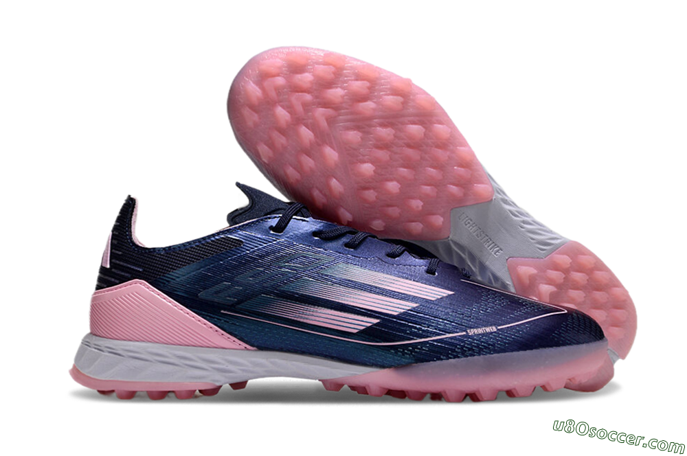 Adidas F50 Elite TF Artificial Turf Soccer Shoes - Blue/Pink/White 1