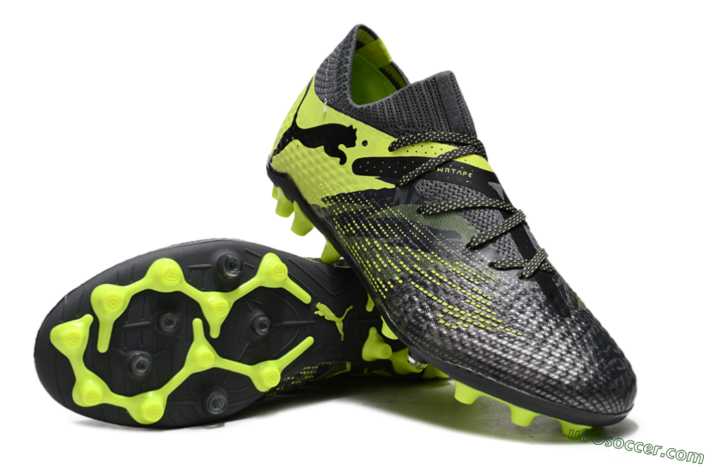 Puma Future Ultimate MG Multi Ground Soccer Cleats - Black/Yellow 3