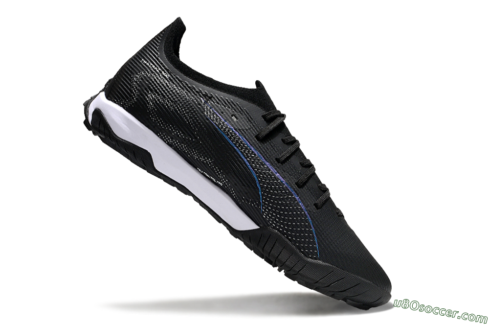 Puma Ultra 5 Ultimate TF Artificial Turf Soccer Shoes - Black/Blue/White 4