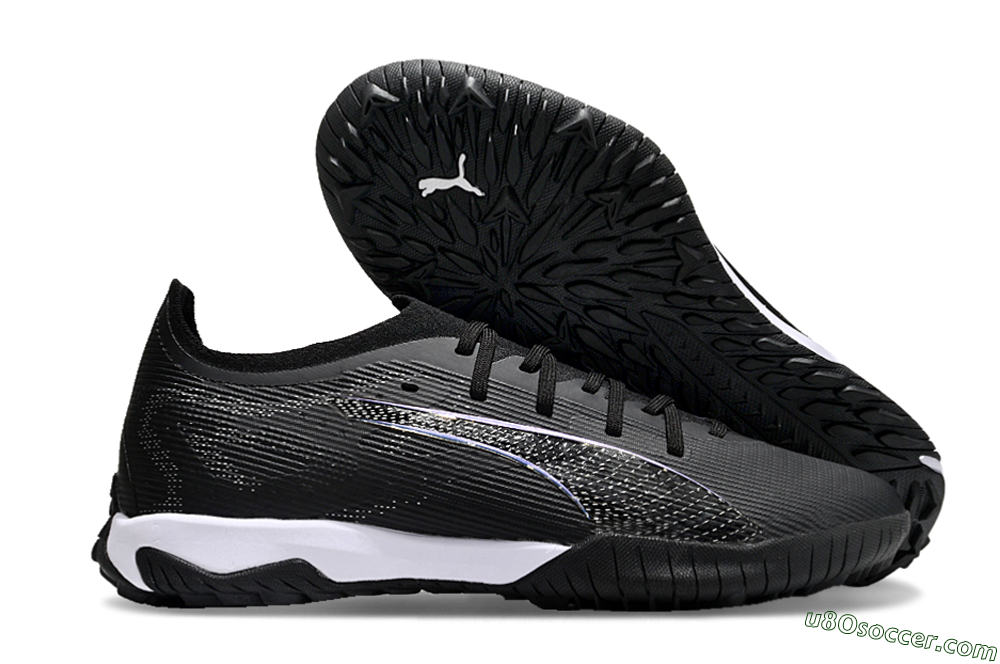 Puma Ultra 5 Ultimate TF Artificial Turf Soccer Shoes - Black/Blue/White 1