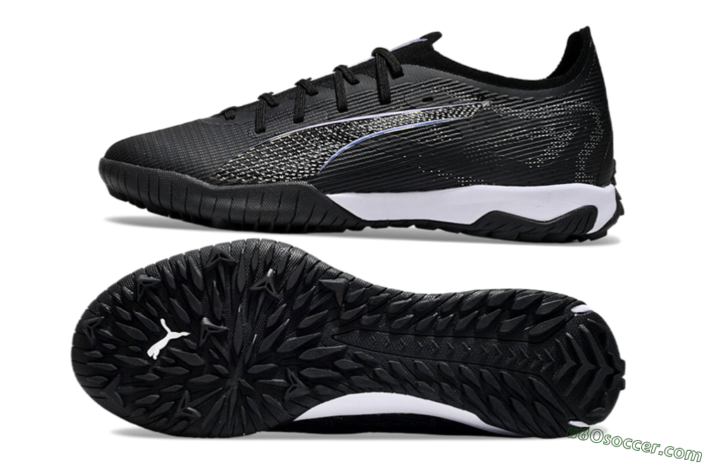 Puma Ultra 5 Ultimate TF Artificial Turf Soccer Shoes - Black/Blue/White 0