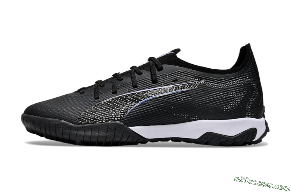 Puma Ultra 5 Ultimate TF Artificial Turf Soccer Shoes - Black/Blue/White 2