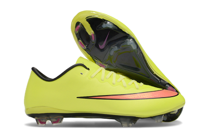 Nike Mercurial Vapor 10 FG Firm Ground Soccer Cleats - Yellow/Black/Red