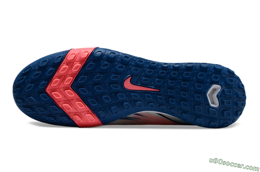 Nike Air Zoom Mercurial Vapor 16 Elite TF Artificial Turf Soccer Shoes - White/Pink/Blue 5