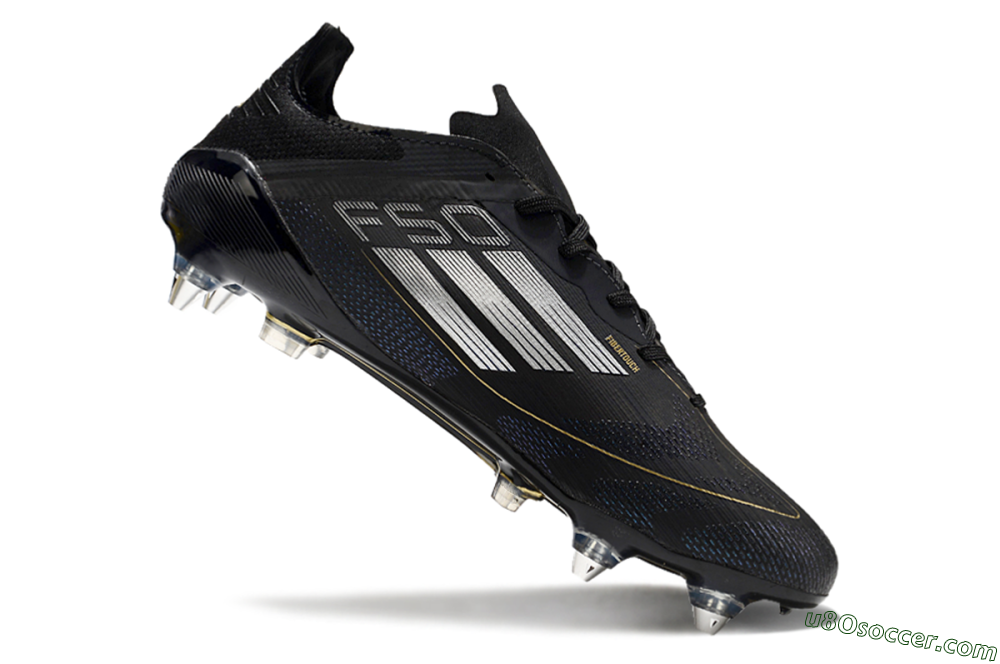Adidas F50 Elite SG Soft Ground Soccer Cleats - Black/White 4