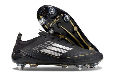 Adidas F50 Elite SG Soft Ground Soccer Cleats - Black/White