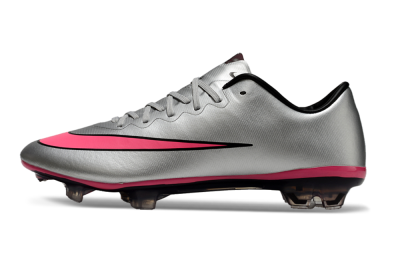 Nike Mercurial Vapor 10 Elite FG Firm Ground Soccer Cleats - Sliver/Pink/Black