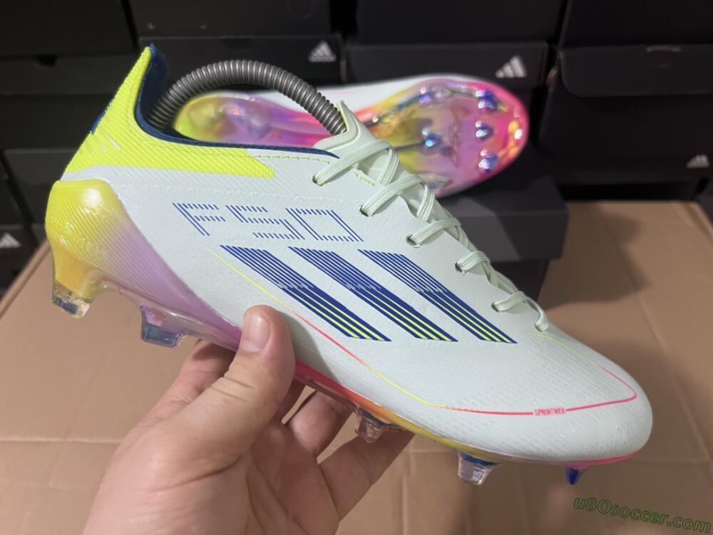 Adidas F50 Elite FG Firm Ground Soccer Cleats - Blue/Pink/Yellow