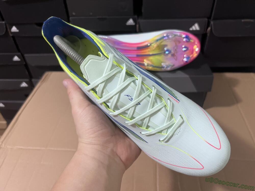 Adidas F50 Elite FG Firm Ground Soccer Cleats - Blue/Pink/Yellow