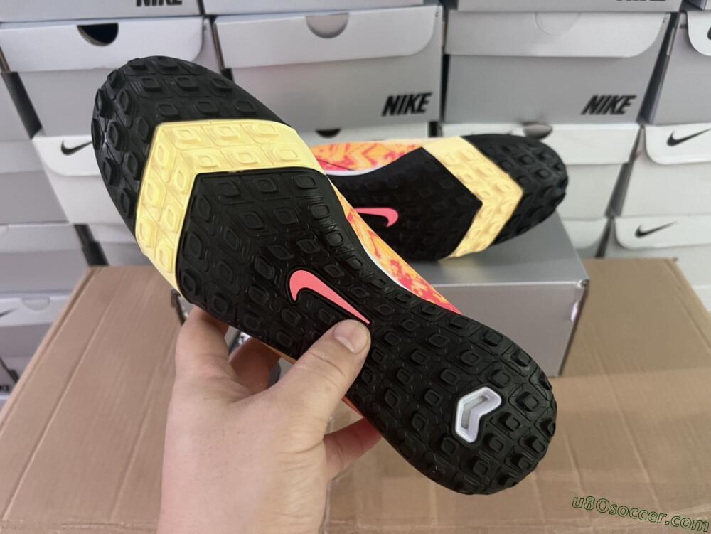 Nike Air Zoom Mercurial Vapor 16 Elit TF Artificial Turf Soccer Shoes - Yellow/Black/Red
