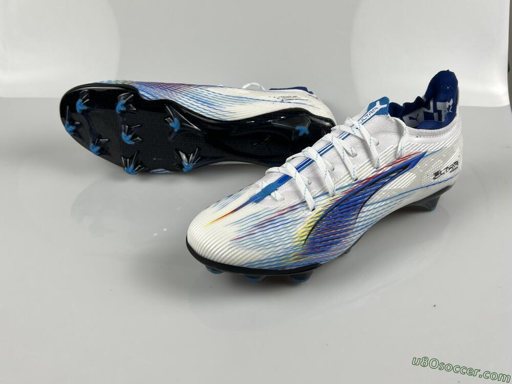 Puma Ultra 5 Ultimate FG Firm Ground Soccer Cleats - Blue/White/Black