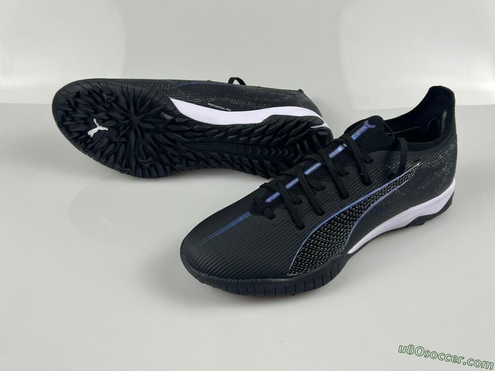 Puma Ultra 5 Ultimate TF Artificial Turf Soccer Shoes - Black/Blue/White