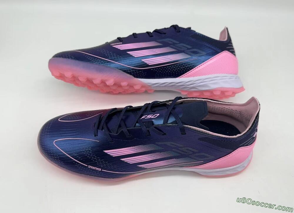 Adidas F50 Elite TF Artificial Turf Soccer Shoes - Blue/Pink/White