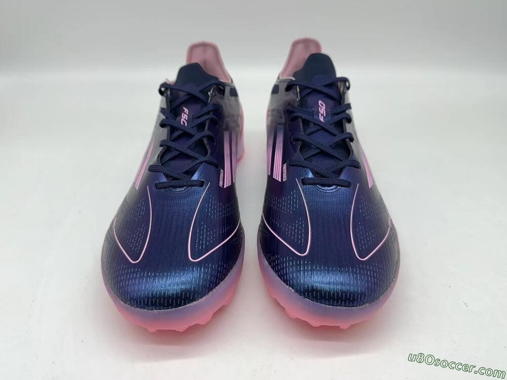 Adidas F50 Elite TF Artificial Turf Soccer Shoes - Blue/Pink/White