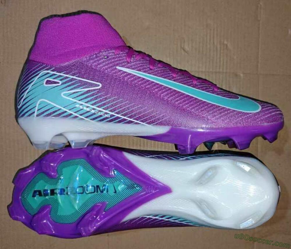 Nike Air Zoom Mercurial Superfly 10 Elite FG Firm Ground Soccer Cleats - Purple/Green