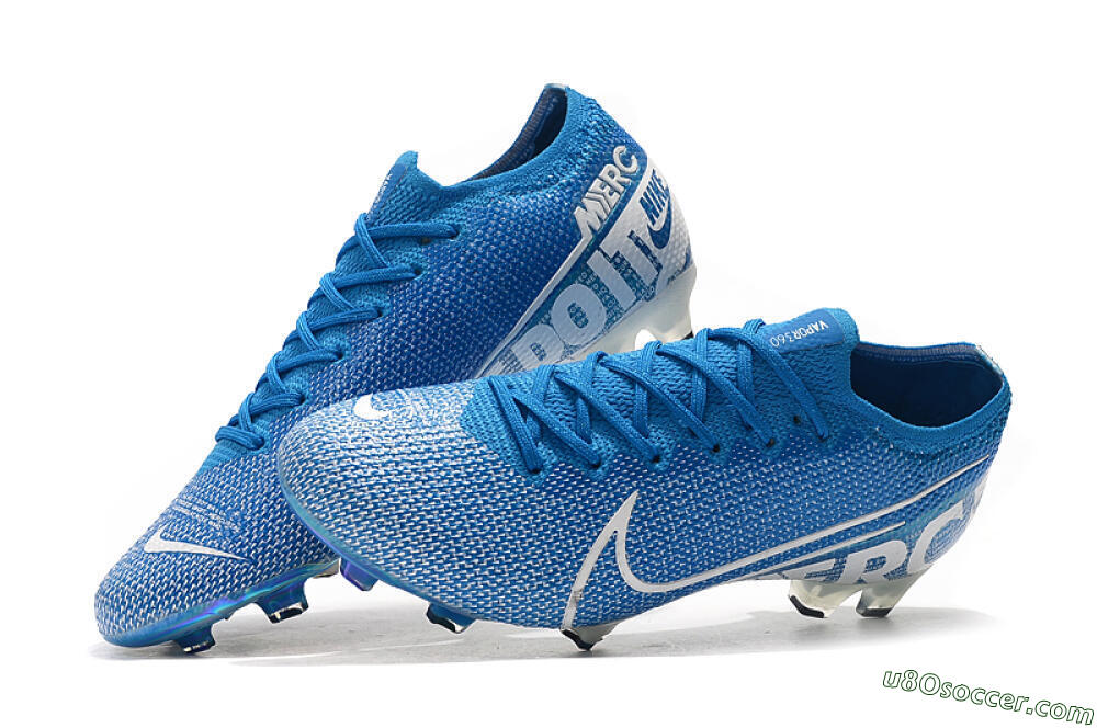 Nike Mercurial Vapor 13 Elite FG Firm Ground Soccer Cleats - Blue/White 6