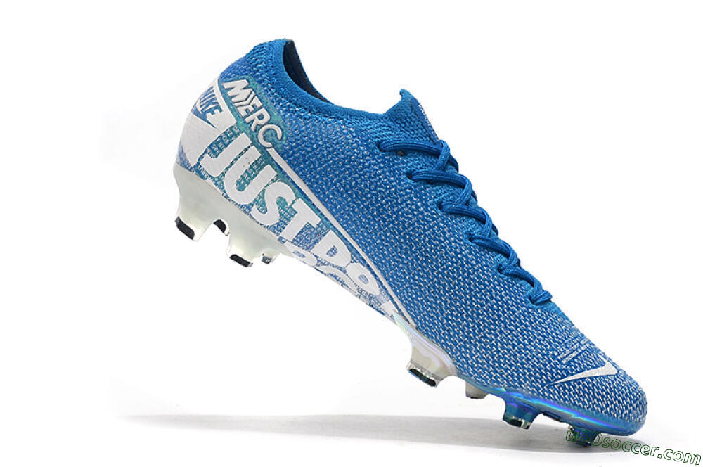 Nike Mercurial Vapor 13 Elite FG Firm Ground Soccer Cleats - Blue/White 7