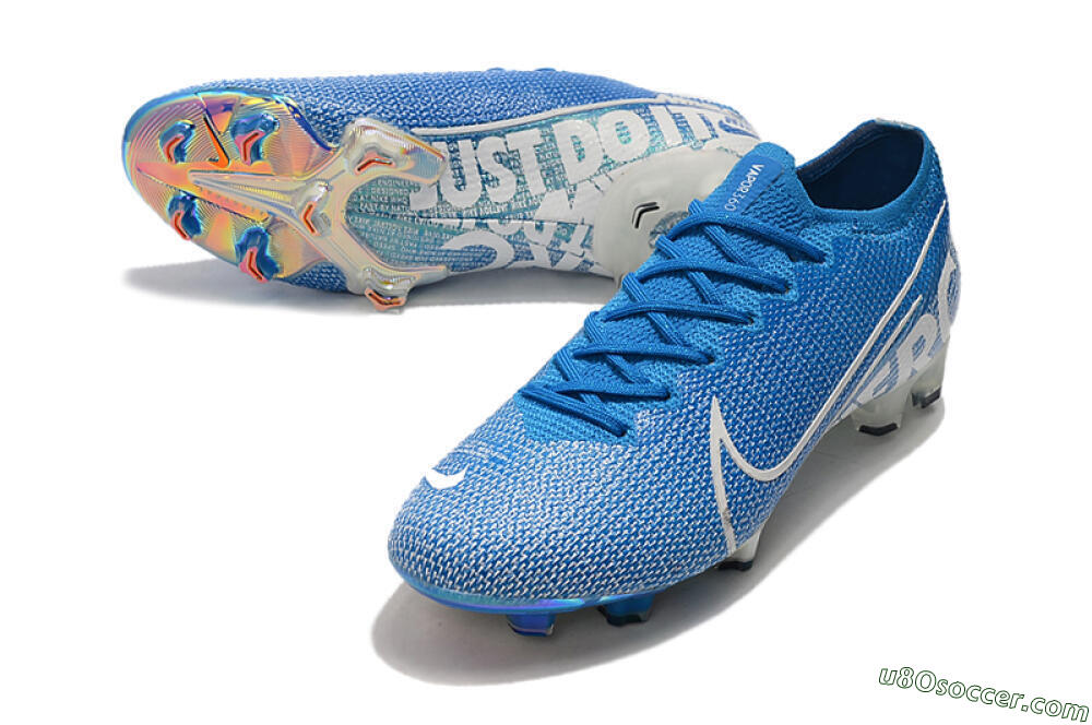 Nike Mercurial Vapor 13 Elite FG Firm Ground Soccer Cleats - Blue/White 3