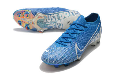 Nike Mercurial Vapor 13 Elite FG Firm Ground Soccer Cleats - Blue/White