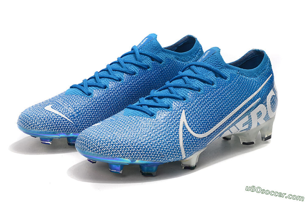 Nike Mercurial Vapor 13 Elite FG Firm Ground Soccer Cleats - Blue/White 5