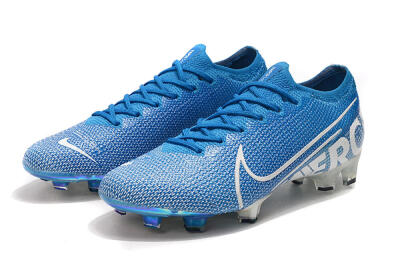 Nike Mercurial Vapor 13 Elite FG Firm Ground Soccer Cleats - Blue/White