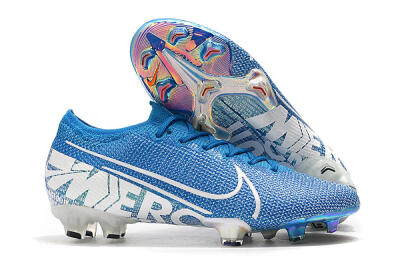 Nike Mercurial Vapor 13 Elite FG Firm Ground Soccer Cleats - Blue/White