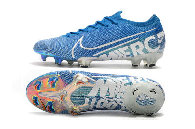 Nike Mercurial Vapor 13 Elite FG Firm Ground Soccer Cleats - Blue/White