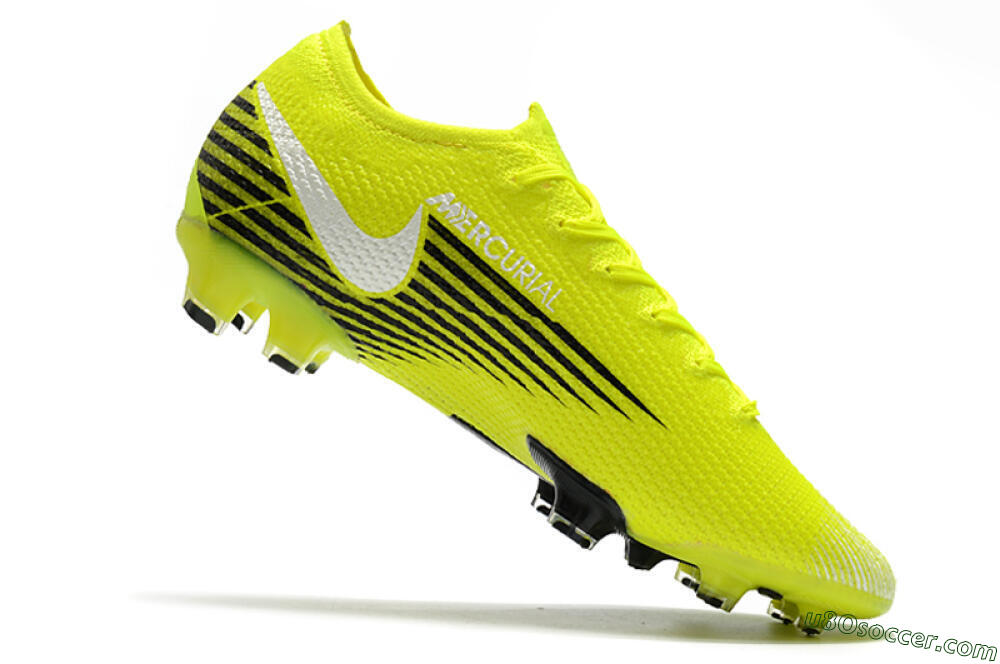 Nike Mercurial Vapor 13 Elite FG Firm Ground Soccer Cleats - Yellow/White/Black 4