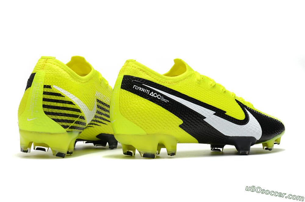 Nike Mercurial Vapor 13 Elite FG Firm Ground Soccer Cleats - Yellow/White/Black 6