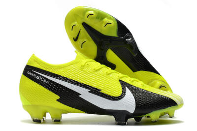 Nike Mercurial Vapor 13 Elite FG Firm Ground Soccer Cleats - Yellow/White/Black