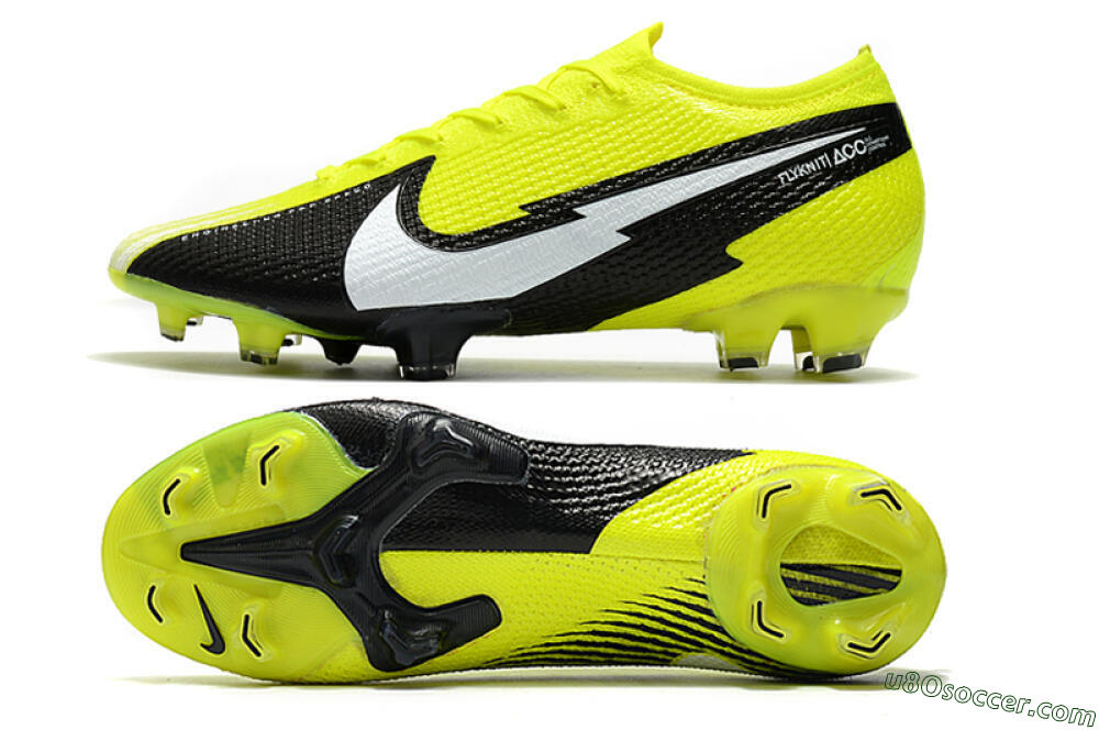 Nike Mercurial Vapor 13 Elite FG Firm Ground Soccer Cleats - Yellow/White/Black 0