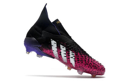 Adidas Predator Freak+ Laceless FG Firm Ground Soccer Cleats - Black/White/Red