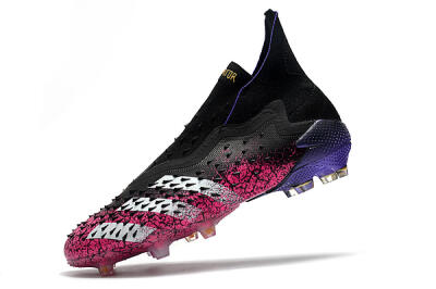Adidas Predator Freak+ Laceless FG Firm Ground Soccer Cleats - Black/White/Red